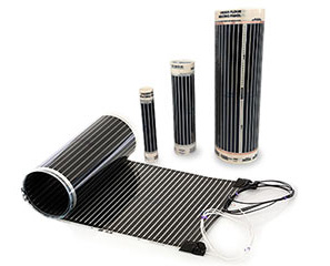 Rolls of the thin FilmHeat heating element Thin FilmHeat heating elements