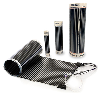 FilmHeat floor heating system for heating floating floors.