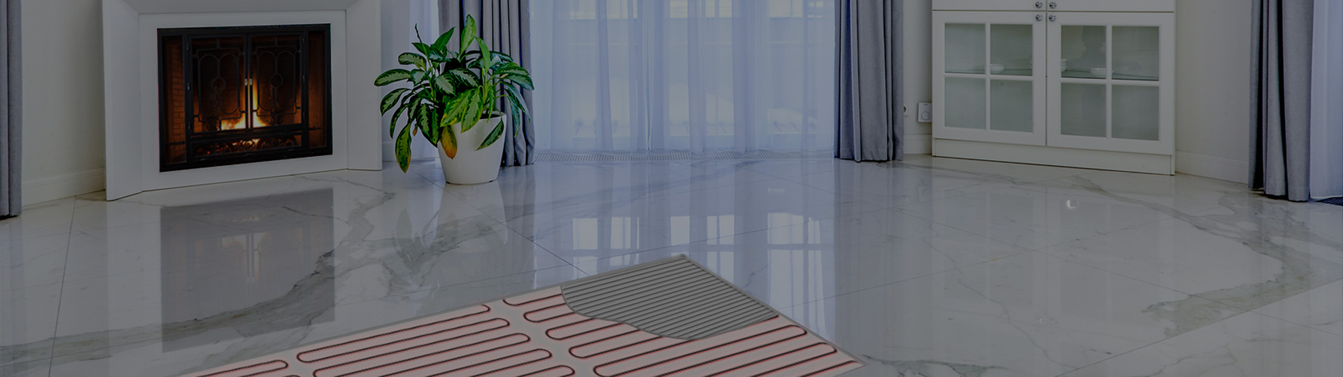 Radiant floor heating solutions banner for Denver, Colorado area.